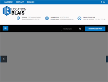 Tablet Screenshot of locationblais.com